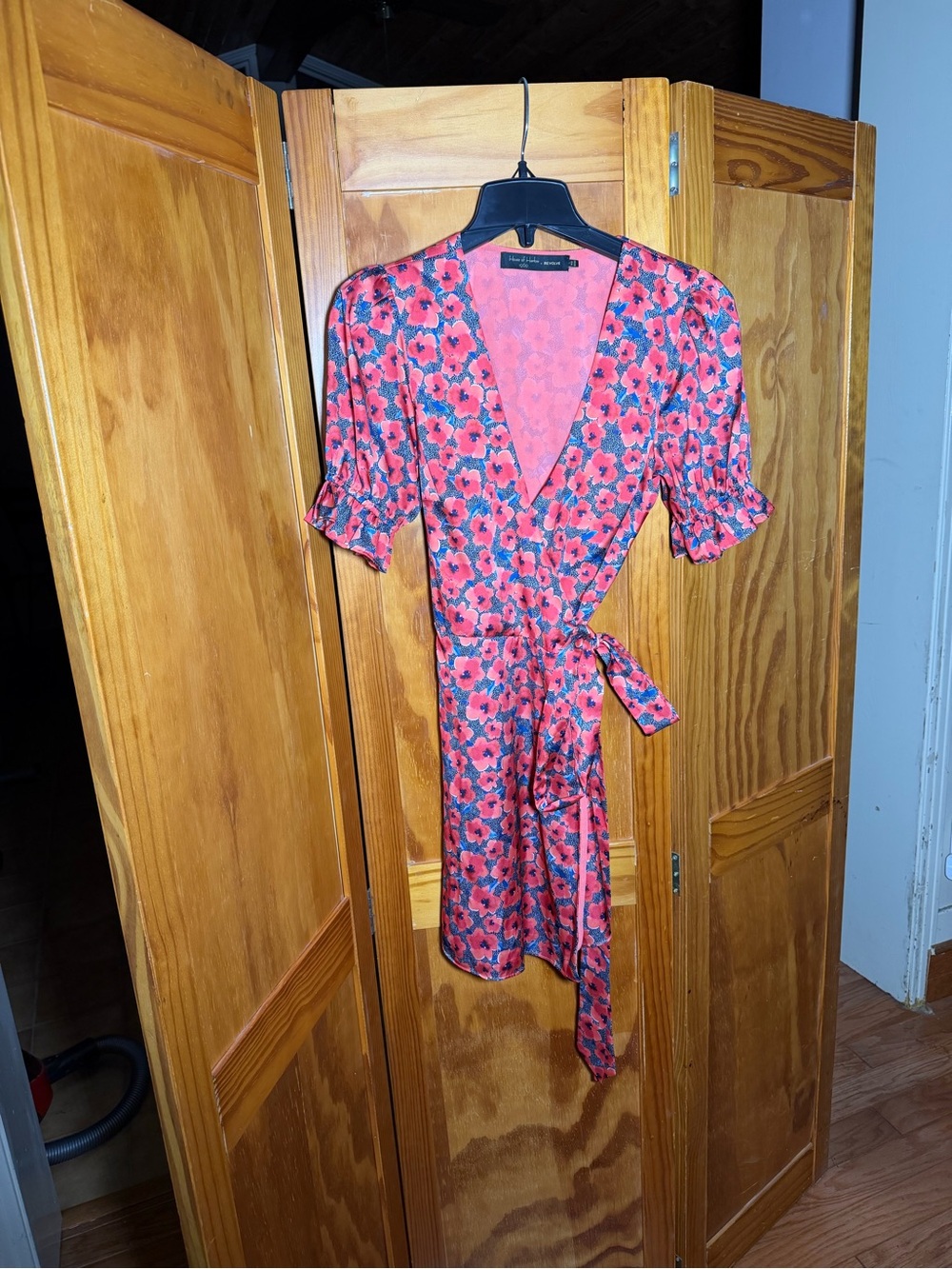 House of Harlow 1960 X Revolve Aja Mini Dress in Red Poppy Floral|Sz S
